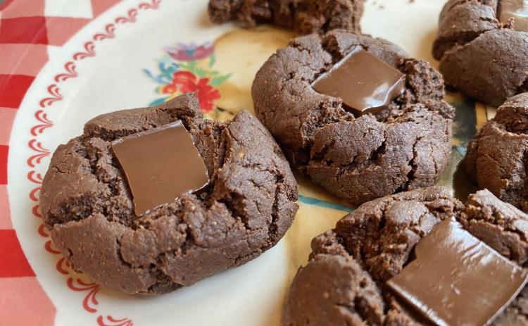 Almond Butter–Chocolate Thumbprint Cookies for the holidays